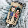 Hiking Couple Custom Tumbler Adventuring Together Since Personalized Gift