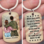 Military Wife Custom Keychain Personalized Gift For Military's Husband