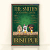 Dog Custom Poster Irish Pub Cead Mile Failte Patrick&#39;s Day Personalized Gift