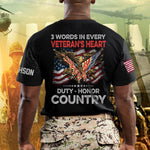 Veteran Custom All Over Printed Shirt 3 Worlds In Every Veteran's Heart Personalized Gift