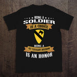 Veteran Custom Shirt Being A Soldier Is A Choice Being A 1st Cavalry Division Is An Honor Personalized Gift