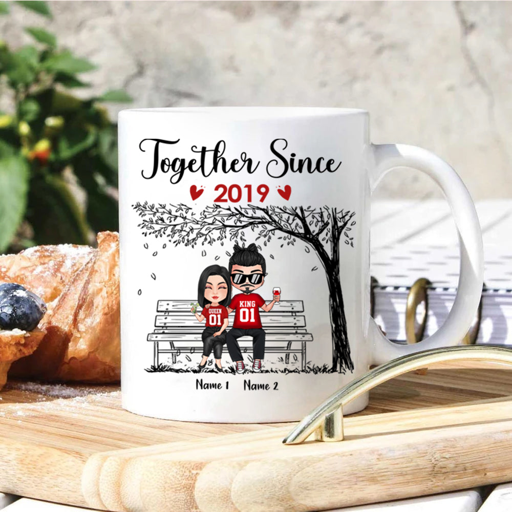 Couple Custom Mug Together Since The Day I Met You I Found The One Personalized Anniversary Gift