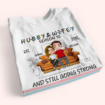 Married Couple Custom Shirt Hubby Wifey Still Going Strong Personalized Gift