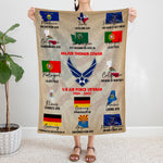 Veteran Custom Blanket Proudly Served Personalized Gift