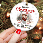 Couple Custom Ornament First Christmas Together Personalized Gift