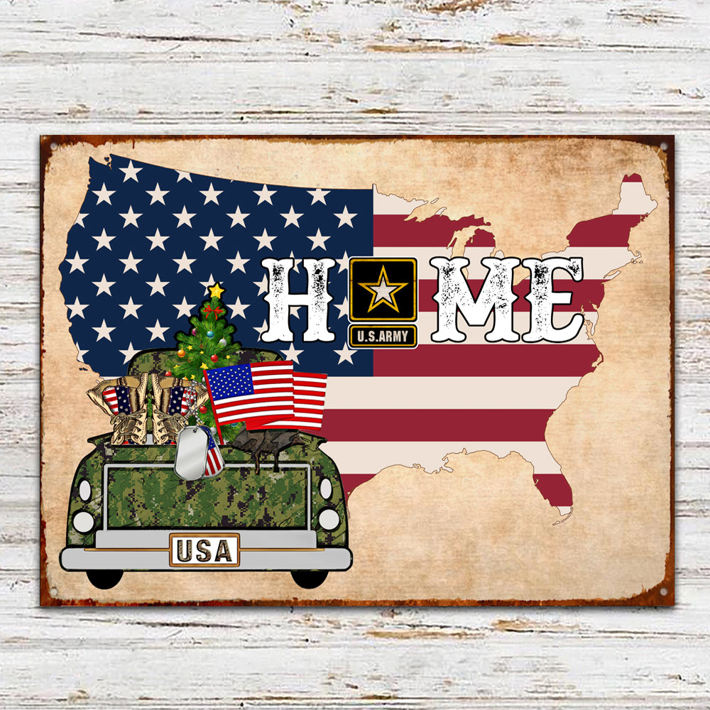 Veteran Custom Metal Sign For Family Personalized Gift