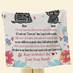 First Mother's Day Custom Blanket Elephant I've Only Been Your Little such A Short While Personalized Gift