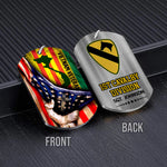 Vietnam Veteran Custom Keychain Unit And Division Personalized Gift