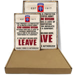 Veteran Custom Metal Sign This Property Is Protected By An Airborne Veteran Personalized Gift