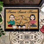 Family Custom Doormat Home Sweet Home Personalized Gift