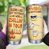 Dad Custom Tumbler Seems Like Yesterday We Were Chillin In Your Balls Personalized Father&#39;s Day Gift