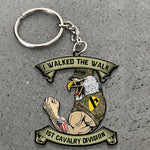 Army Veteran Custom Keychain I Walked The Walk Personalized Gift