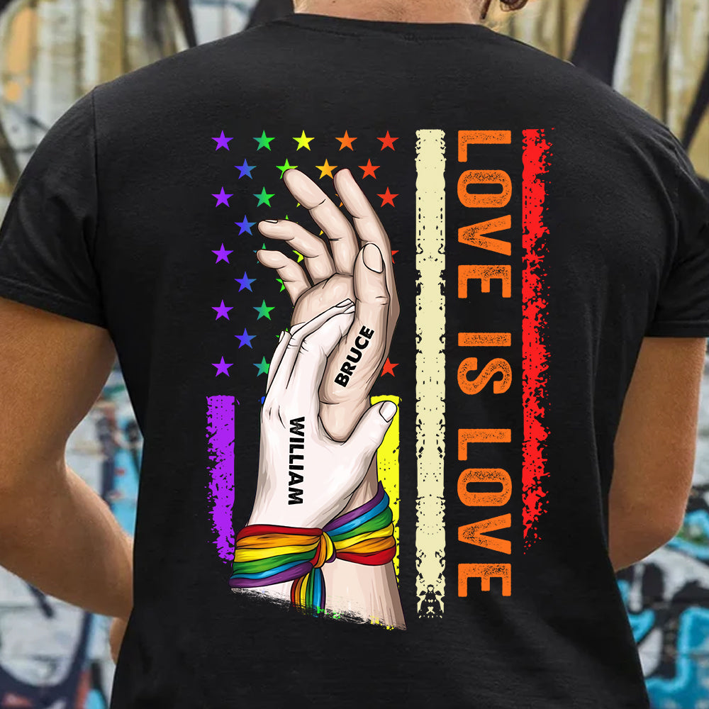 LGBT Custom Shirt Love Is Love Personalized Gift