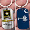 Veteran Custom Keychain Served In Military Base Personalized Gift
