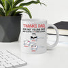 Father&#39;s Day Custom Mug Funny Thanks For Not Pulling Out Creating Fucking Legends Personalized Gift