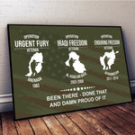 Veteran Custom Poster Operation Been There - Done That And Damn Proud Of It Personalized Gift