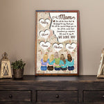 Mother Daughter Custom Poster Thank You We Love You Mom Personalized Gift