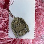 Army Veteran Custom Keychain Division and Name Personalized Gift