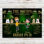 Irish Pub Custom Metal Sign Drinks Good Friends And Blarney Patrick's Day Personalized Gift