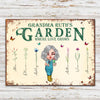 Gardening Custom Sign Grandma&#39;s Garden Where Love Grows Personalized Gift