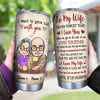 Couple Custom Tumbler I Want To Grow Old With You Personalized Anniversary Gift For Him Her