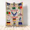 Veteran Custom Blanket Proudly Served Personalized Gift