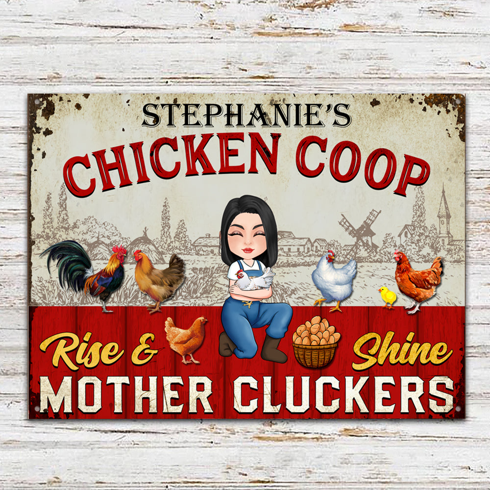 Chicken Décor Rise and Shine - Mother Cluckers Farm Décor Chicken Coop | Rooster Decorations for Kitchen Backyard Garage Man Cave She Shed Office Craft Room Living Room | Free Bonus Decals Chicken Décor Rise and Shine - Mother Cluckers Farm Décor Chicken Coop | Rooster Decorations for Kitchen Backyard Garage Man Cave She Shed Office Craft Room Living Room | Free Bonus Decals