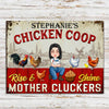 Chicken Coop Custom Metal Sign Rise And Shine Mother Cluckers Personalized Gift