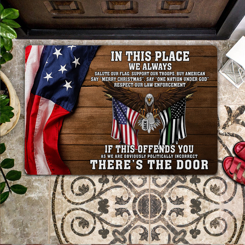 Veteran Custom Doormat Personalized Gift