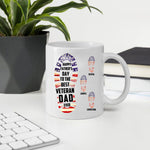 Veteran Custom Mug Happy Father's Day To The Best Veteran Dad Ever Personalized Gift