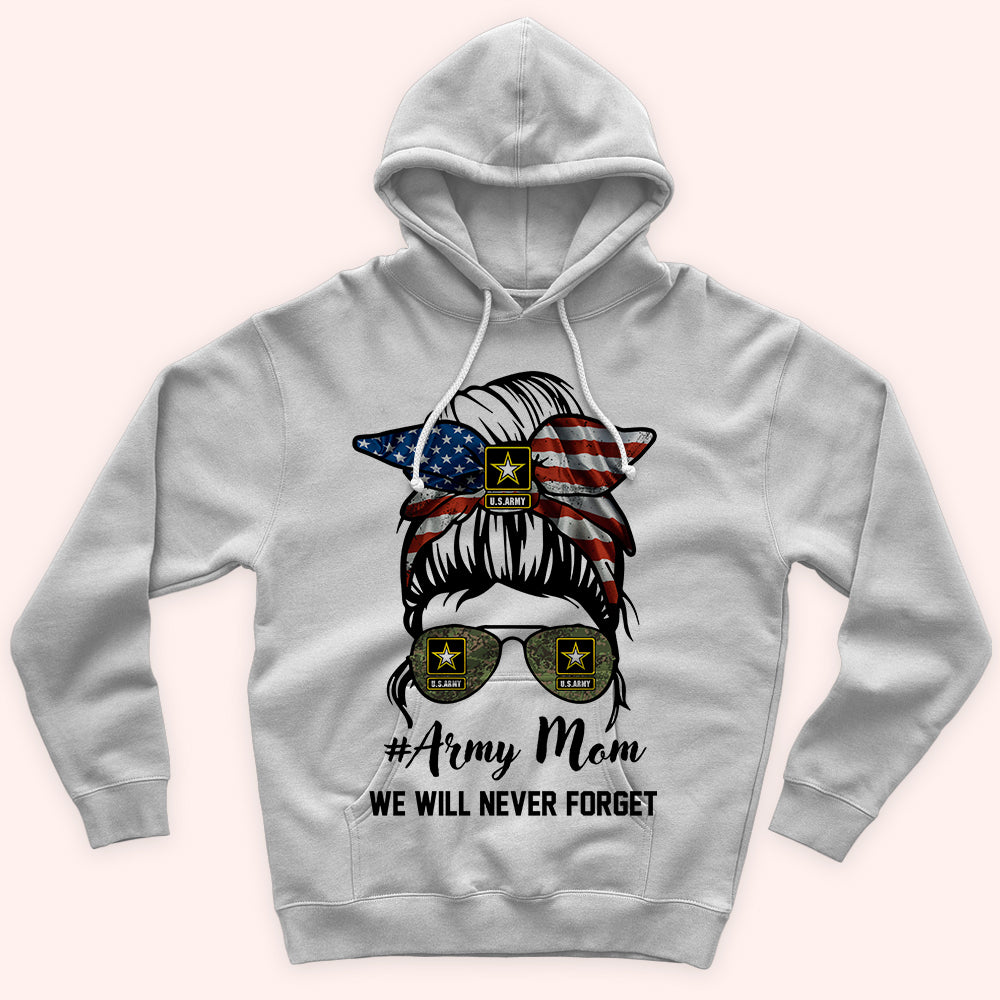 Army Mom Custom Shirt We Will Never Forget Personalized Gift for Memorial Day