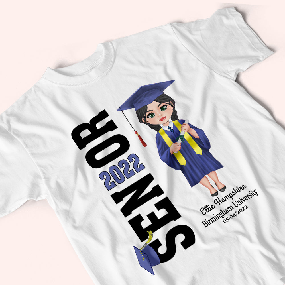 Graduation Custom Shirt Senior Class Of 2022 Personalized Gift