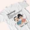Couple Custom Shirt Marriage Funny Definition Personalized Anniversary Gift