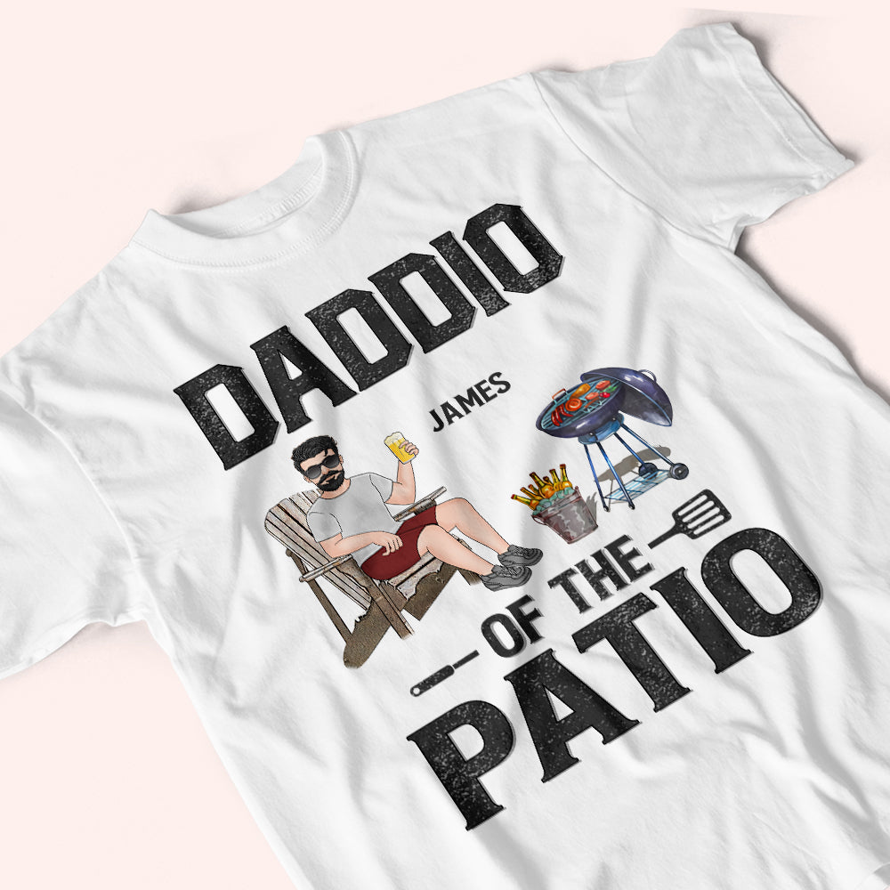 Dad Custom Shirt Daddio Of The Patio Grilling BBQ Personalized Father's Day Gift