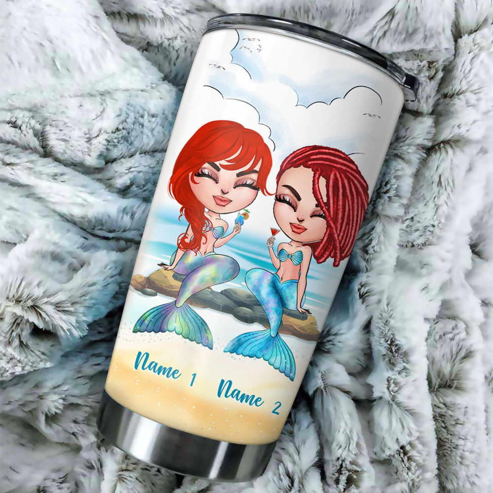 Mermaid Custom Tumbler We Mermaid To Be Friends Forever Personalized Gift