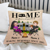 Camping Couple Custom Pillow Home Is Where We Park It Personalized Gift