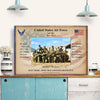 Air Force Veteran Custom Poster United States Air Force Class Personalized Gift