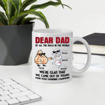 Dad Custom Mug All The Balls We're Glad Came Out Yours Personalized Gift For Father