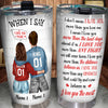 Couple Custom Tumbler When I Say I Love You More I Love You The Most Personalized Gift For Him Her