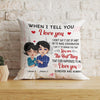 Couple Custom Pillow When I Tell You I Love You Personalized Anniversary Gift For Him Her