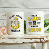 Navy Veteran Custom Mug Once A Sailor Always A Sailor Personalized Gift