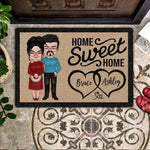 Couple Custom Doormat Home Sweet Home Family Personalized Gift