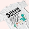 Grandma Custom Shirt 5 Thing You Should Know Grandmasaurus Personalized Gift