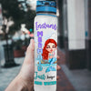 Mermaid Custom Tracker Bottle For Instant Mermaid Add Water Personalized Gift
