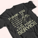 Veteran Custom Shirt Thank You For Your Service Personalized Gift