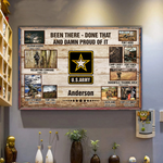 Veteran Custom Poster Been There Done That And Damn Proud Of It Personalized Gift