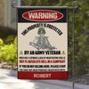 Veteran Custom Garden Flag This Property Is Protected By A Veteran Personalized Gift