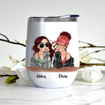 Bestie Custom Wine Tumbler We're Sage Hood And Wish A Mufuka Would Personalized Gift