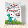 Mother Custom Blanket To My Son You Will Always Be My Baby Boy Mamasaurus Personalized Gift