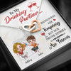 Bestie Custom Interlocking Hearts Necklace Drinking Partner Hangovers Are Temporary Drunk Stories Are Forever Personalized Best Friend Gift